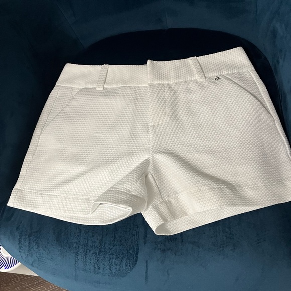 Calvin Klein Pants - Calvin Klein TexturedWhite Shorts - Never worn